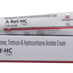 Hydroquinone 2% w/w + Tretinoin 0.05% w/w + Hydrocortisone Acetate 1% w/w Cream